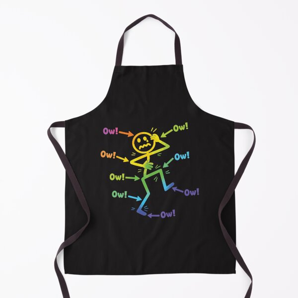 Item preview, Ow Ow Ow Funny Chronic Pain Awareness Spoonie Humor Stick Figure designed and sold by kiralynstration.