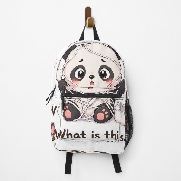 Item preview, Funny Panda Tangled in Earbuds What Is This Moment designed and sold by Sadia  Jannat.
