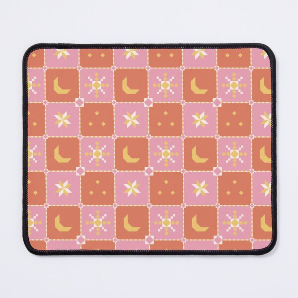 Item preview, Celestial Quilt Block - Moon and Star Patchwork Sunset designed and sold by Elodie-Motifs.