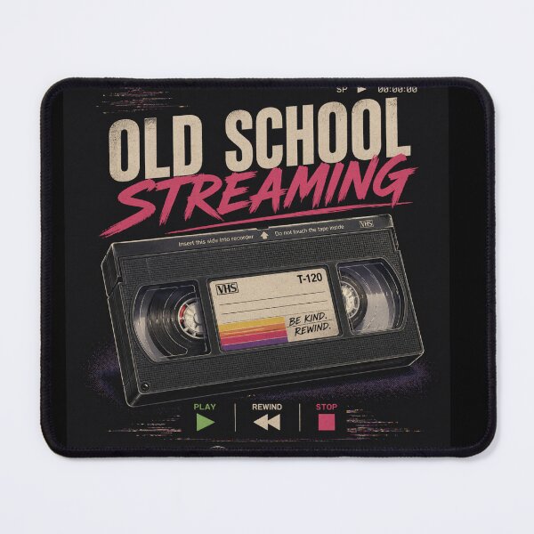 Item preview, Old School Streaming – Retro VHS Nostalgia | Vintage Analog Design designed and sold by MartBook.