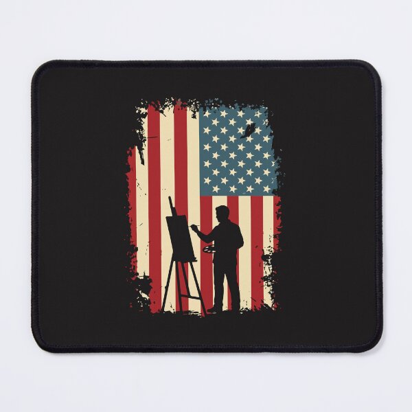 Item preview, American Flag Artist Painter Patriotic USA Art Creative Pride designed and sold by kiralynstration.