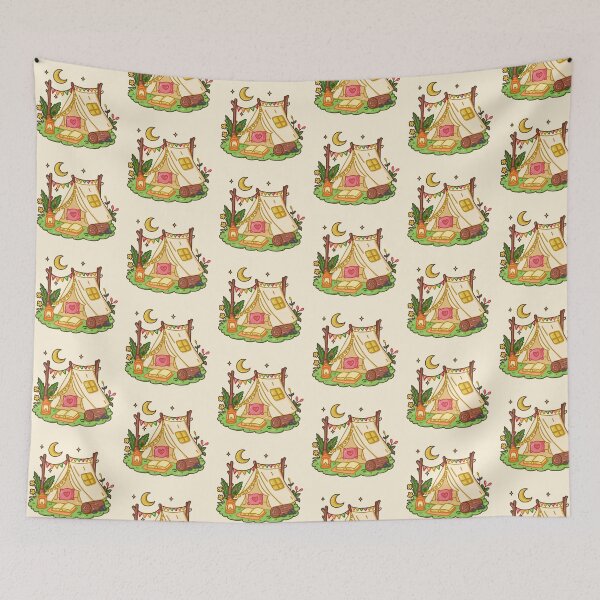 Item preview, Moonlit Cozy Camp Night designed and sold by TheRightNotes.
