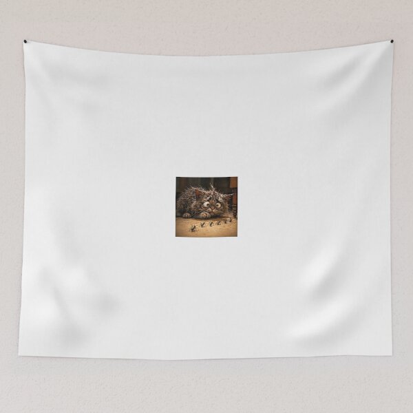 Item preview, Scared Kitten Facing Ants designed and sold by LovelyCatGalaxy.