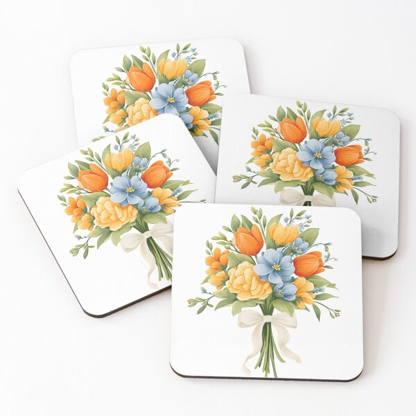 Item preview, Vibrant Spring Floral Bouquet - Colorful Tulip and Peony Garden Illustration designed and sold by DesignArtist.ia.