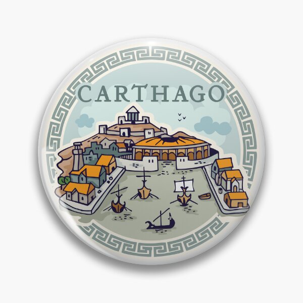 Item preview, Ancient cities illustrations - Carthago designed and sold by QatlasMap Shop.