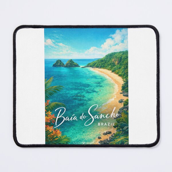 Item preview, Baía do Sancho Fernando de Noronha Brazil Tropical Coast Travel Landmark designed and sold by Aryabek.