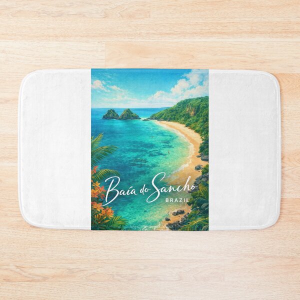 Item preview, Baía do Sancho Fernando de Noronha Brazil Tropical Coast Travel Landmark designed and sold by Aryabek.