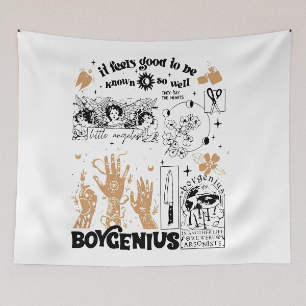 Item preview, Vintage Boy.genius Merch,  In.die Rock Musict, Boyg.enius Music Shirt back designed and sold by MauriLifton.