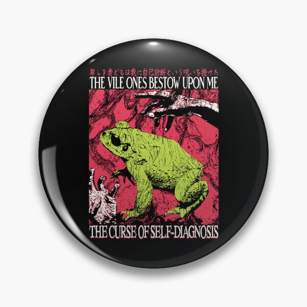 Item preview, The Curse of Self-Diagnosis Frog designed and sold by VintageMedatsu.
