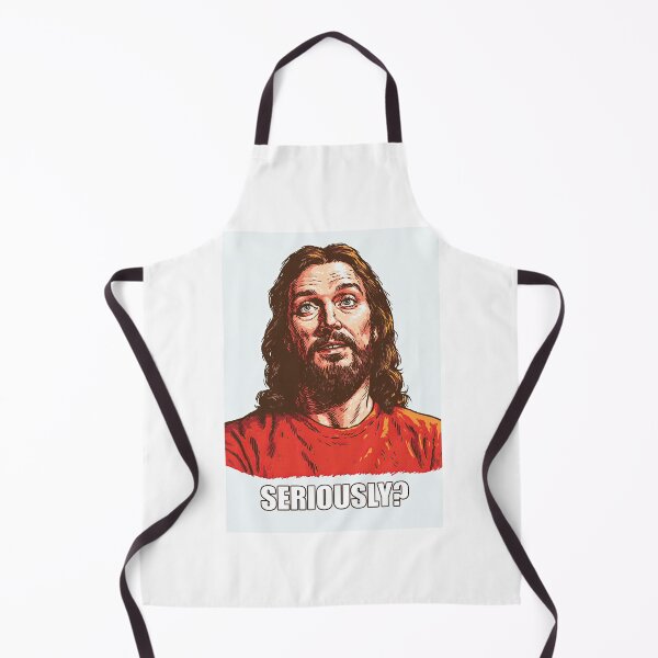 Item preview, Seriously Jesus Red Background Pointing Art designed and sold by Piotrek0001.