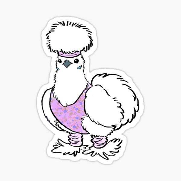 Silkie Chicken Mommy - Silkie Chicken - Silkie Chicken - Sticker