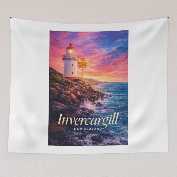 Item preview, Invercargill Southland New Zealand Coastal Lighthouse Ocean Horizon designed and sold by Aryabek.