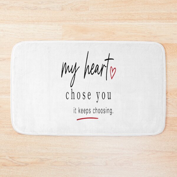 Item preview, My Heart Chose You Romantic Love Quote Sticker designed and sold by Lovestickerco.