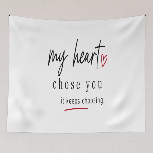 Item preview, My Heart Chose You Romantic Love Quote Sticker designed and sold by Lovestickerco.