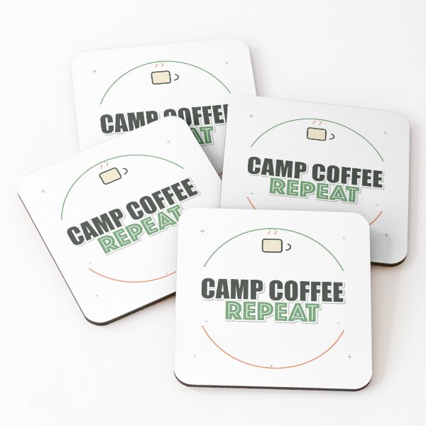 Item preview, Camp Coffee Repeat designed and sold by IllumeInk.
