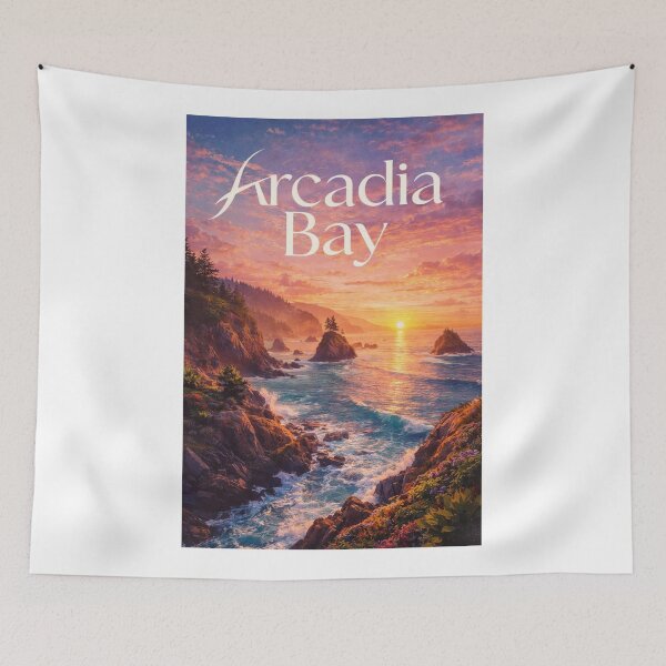 Item preview, Arcadia Bay Oregon Coast Pacific Northwest Sunset Seascape Landmark designed and sold by Aryabek.