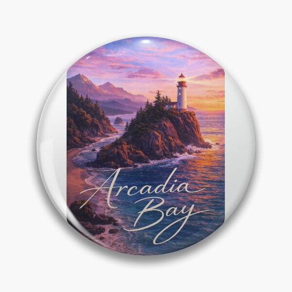 Item preview, Arcadia Bay Oregon Coast Lighthouse Tillamook Head Pacific Horizon designed and sold by Aryabek.