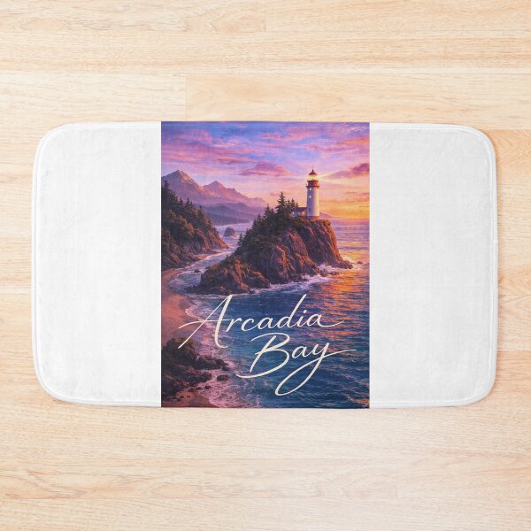 Item preview, Arcadia Bay Oregon Coast Lighthouse Tillamook Head Pacific Horizon designed and sold by Aryabek.