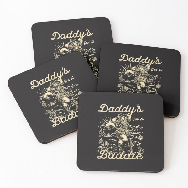 Item preview, Daddys Got A Baddie Funny Cowgirl Western Vintage Couple Humor designed and sold by kiralynstration.