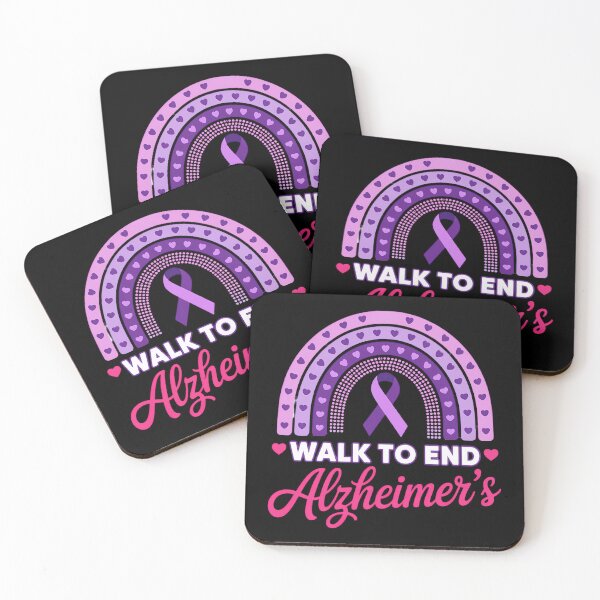 Item preview, Walk To End Alzheimer Disease Awareness Purple Rainbow Heart designed and sold by TyraYoung.