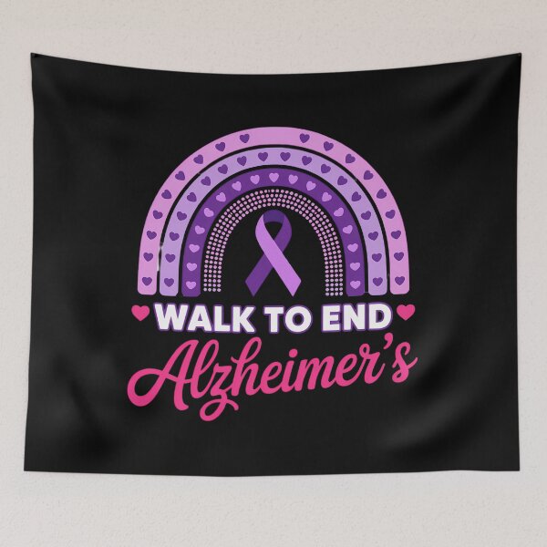 Item preview, Walk To End Alzheimer Disease Awareness Purple Rainbow Heart designed and sold by TyraYoung.