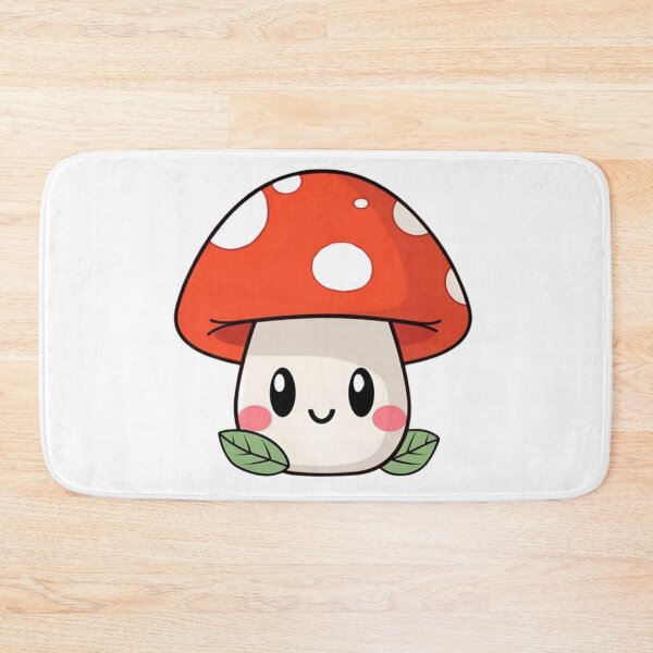 Item preview, Cute Happy Mushroom Kawaii Toadstool designed and sold by Sashka-.