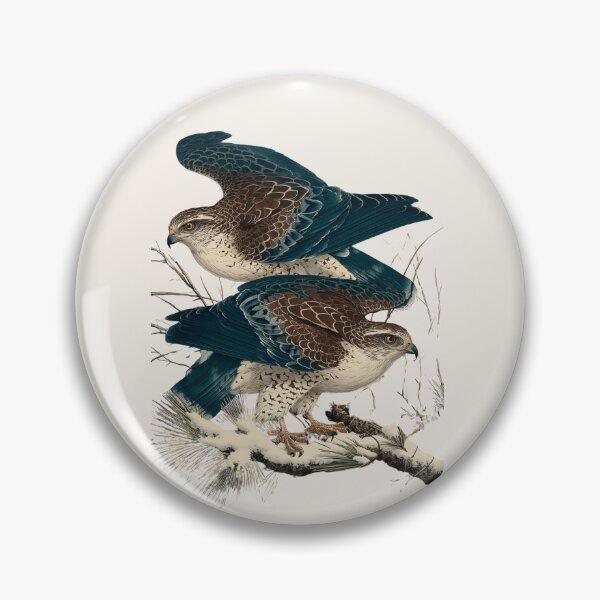 Item preview, Hawks in Snow Japanese Woodblock Style Bird Art Print Ohara Koson Style designed and sold by BestVarieties.