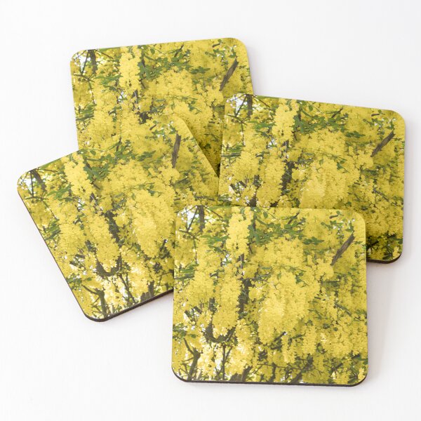 Item preview, Blossoming Yellow Laburnum Golden Rain Tree designed and sold by Georgia Mizuleva.