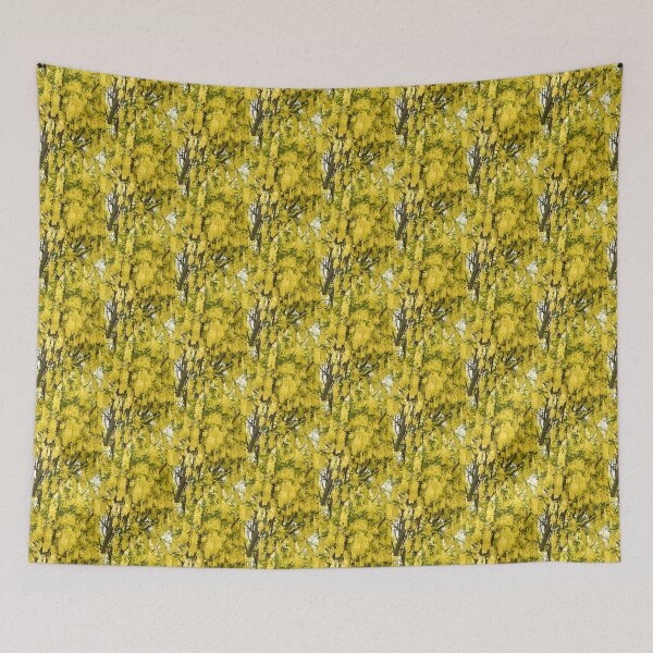 Item preview, Blossoming Yellow Laburnum Golden Rain Tree designed and sold by Georgia Mizuleva.