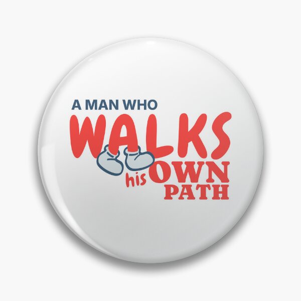 Item preview, Walks His Own Path Minimal Typography Tee designed and sold by heyyoyeah63.