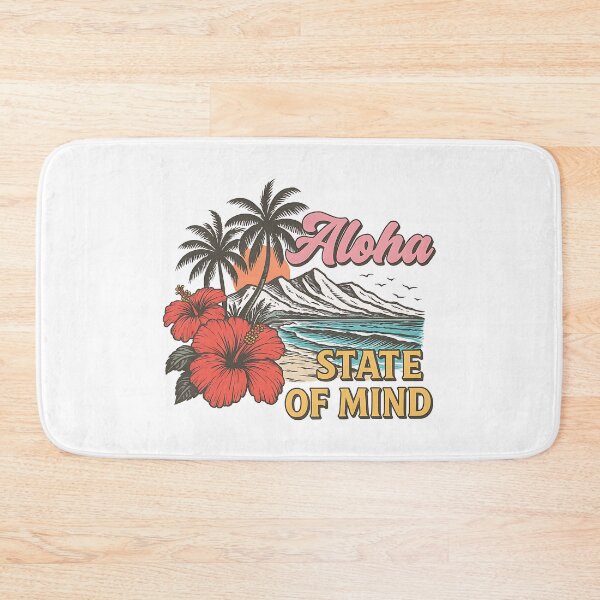 Item preview, Tropical beach sunset aesthetic design sticker - Aloha State of Mind designed and sold by KymeraStudio25.