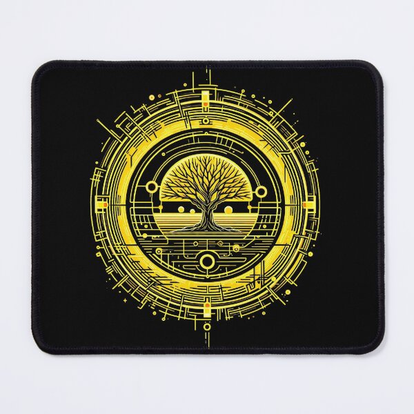 Item preview, Ancient World Tree Circuitry Minimalist Nature Tech Aesthetic designed and sold by PixelQ.