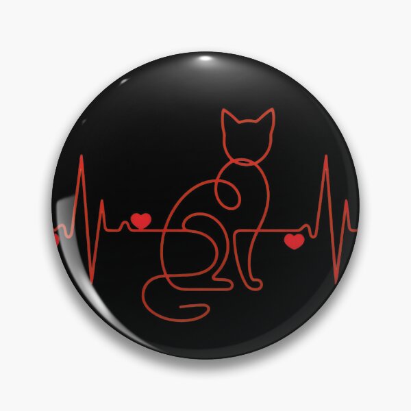 Item preview, Cat Heartbeat Line Art EKG Love Sweatshirt designed and sold by OlyvieArt.