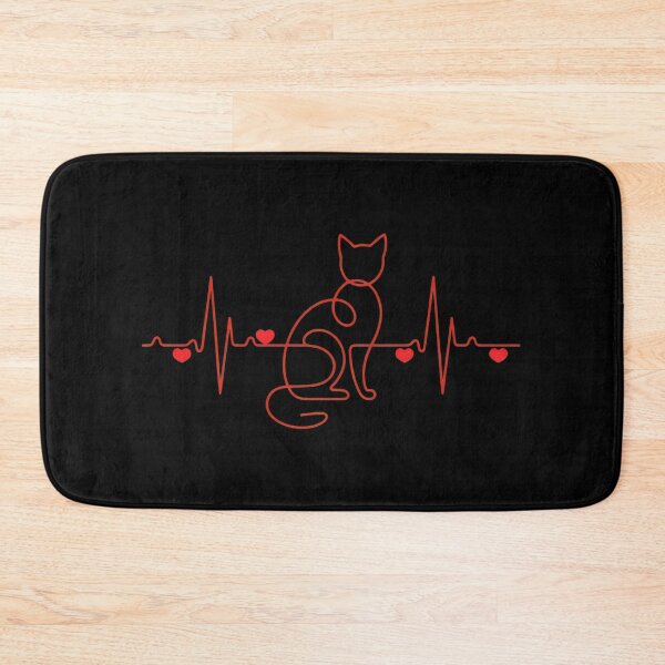 Item preview, Cat Heartbeat Line Art EKG Love Sweatshirt designed and sold by OlyvieArt.