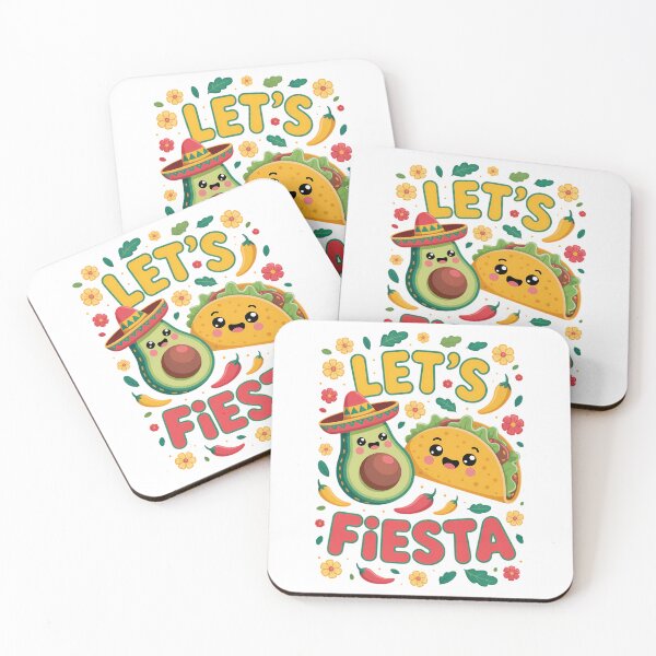 Item preview, Mexican Cinco De Mayo Taco And Avocado Let's Fiesta designed and sold by papertaless.