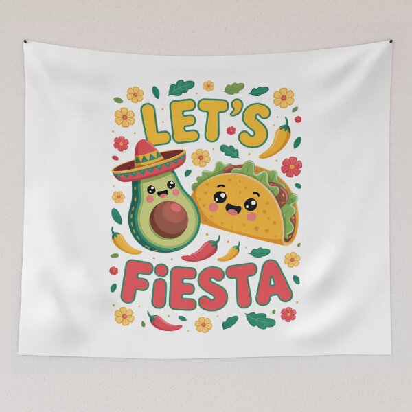 Item preview, Mexican Cinco De Mayo Taco And Avocado Let's Fiesta designed and sold by papertaless.