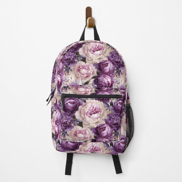 Item preview, Purple Peonies Floral Seamless Pattern designed and sold by Leylita Design.