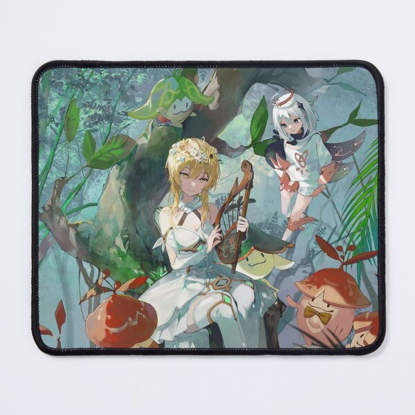 Item preview, Lumine and Paimon in Mondstat Forest designed and sold by Ananda-Apparel.