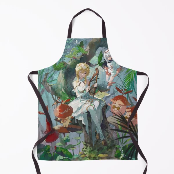 Item preview, Lumine and Paimon in Mondstat Forest designed and sold by Ananda-Apparel.