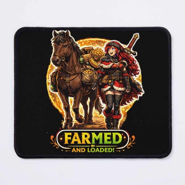 Item preview, Anime RPG Loot Farming Girl Horse Gamer designed and sold by KnitOfShadoF.
