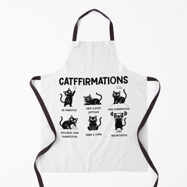 Item preview, CATFFIRMATIONS Funny Cat Motivational Puns Shirt designed and sold by OlyvieArt.