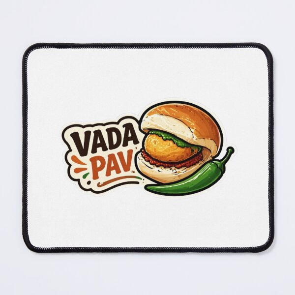 Item preview, Authentic Mumbai Vada Pav Street Food Illustration designed and sold by bhaveshsticker.