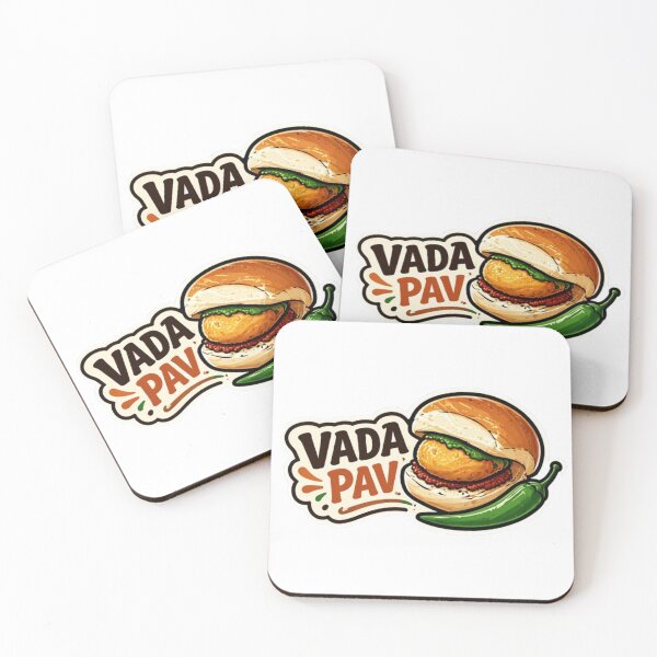 Item preview, Authentic Mumbai Vada Pav Street Food Illustration designed and sold by bhaveshsticker.