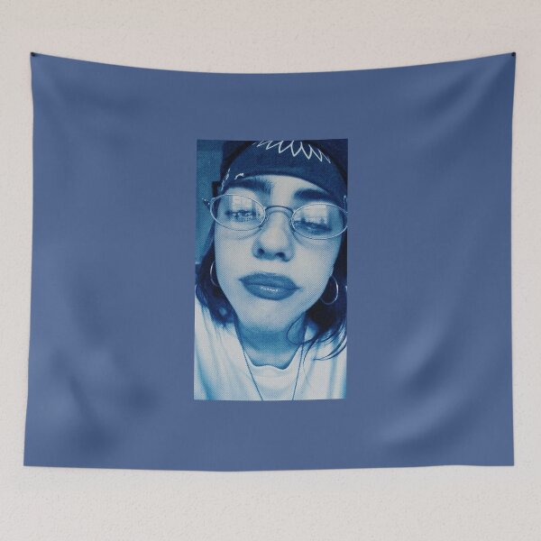 Item preview, blue Billie Eilish Photo designed and sold by Crealice.