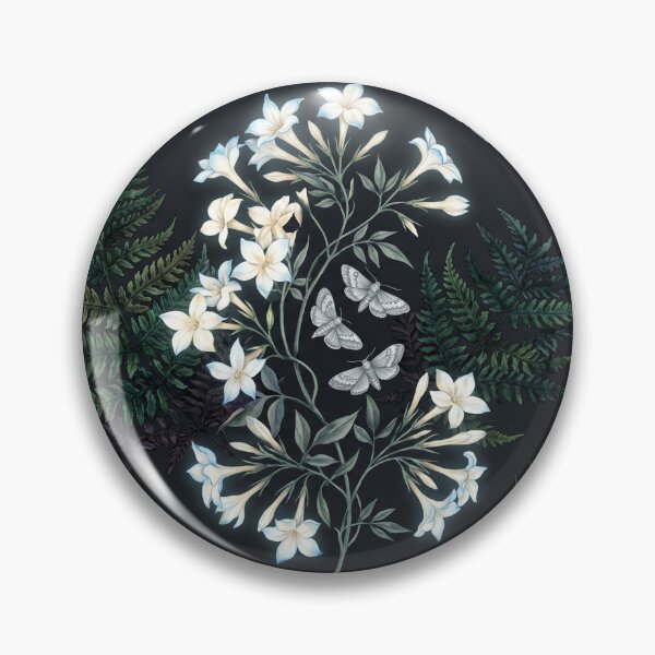 Item preview, Midnight Moonlit Botanical Seamless Pattern designed and sold by FSilk.