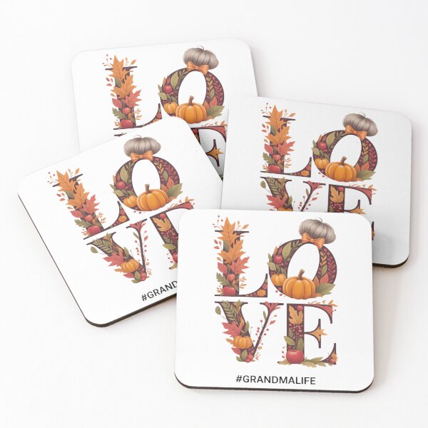 Item preview, LOVE Grandma life Messy Bun Pumpkin Bandana Thanksgiving designed and sold by papertaless.
