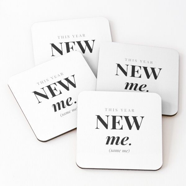 Item preview, New Year New Me Same Me Funny Sarcastic designed and sold by Odd Serif.