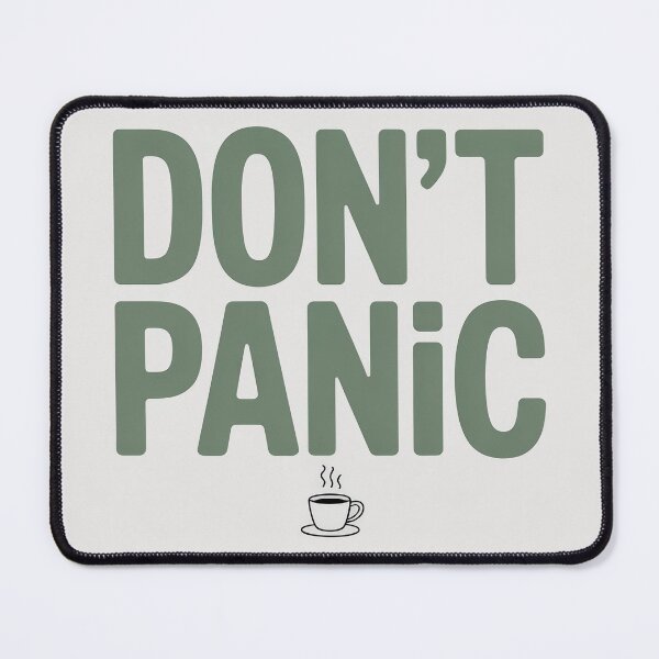 Item preview, Minimalist art, text “Don’t panic” designed and sold by GiriaGallery.