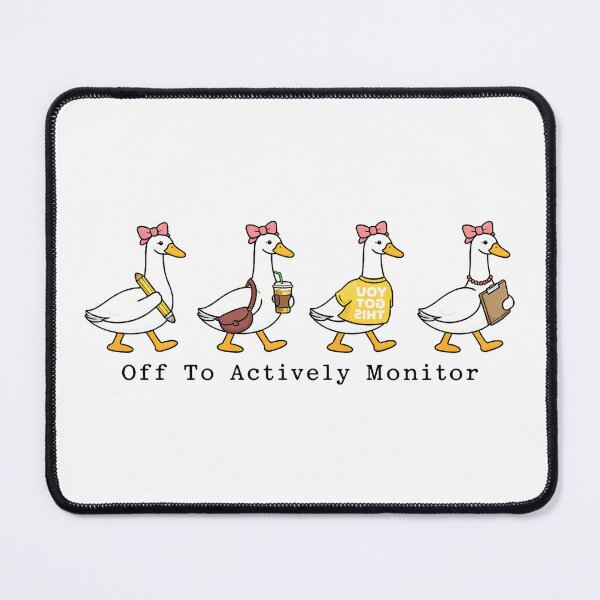 Item preview, Off to Actively Monitor Teacher Testing Day Goose, Funny Teacher, Funny School designed and sold by SanipepaVase.