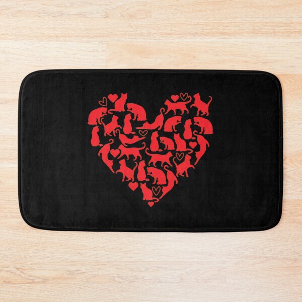 Item preview, Cat Heart Silhouette Graphic Tee designed and sold by OlyvieArt.